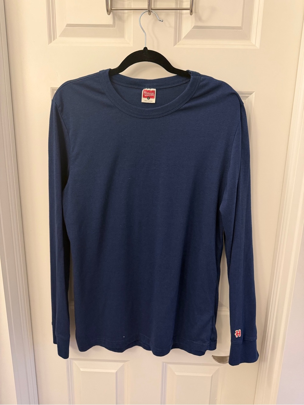 HOMAGE Men’s Long Sleeve Crewneck Shirt - Navy